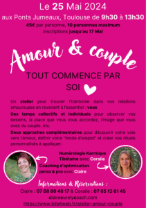 Amour et couple atelier groupe Toulouse